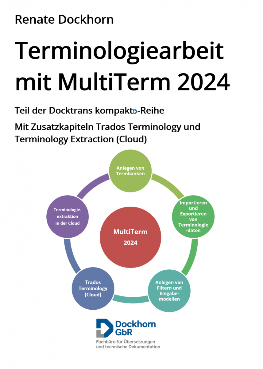 Erscheint im Februar 2026 - Das neue E-Book von Renate Dockhorn: Terminologiearbeit mit MultiTerm 2024